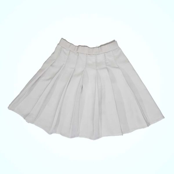 White Pleated Skirt
